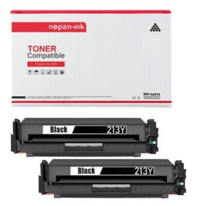 Toner W2130Y/W2130X/W2130A 213Y/213X/213A Noir x 2 Compatible pour HP - NOPAN-I