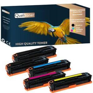 Toners CANON 054HB 3028C002 + 054HC (Noir x2 + Couleurs) Compatible x5 QUALITONE
