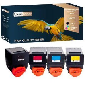 Toners CANON CEXV21 : 0452B002 + 0453B002 + 0454B002 + 0455B002 Noir et Couleurs