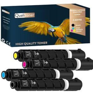 Toners CANON CEXV55 : 2182B002 + 2183B002 + 2184B002 + 2185B002 CEXV55 Noir et C