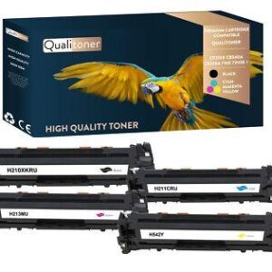 Toners CANON EP731BK (CF210X) + EP731CL Noir et Couleurs Compatible x4 QUALITONE