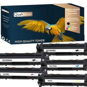 Toners CANON EP731BK CF210X+ EP731CL (Noir x2 + Couleurs) Compatible x5 QUALITON