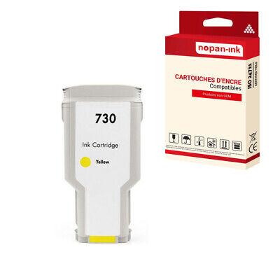 Cartouche compatible pour HP HP730 HP 730 P2V70A/P2V64A Jaune x 1 - NOPAN-INK p