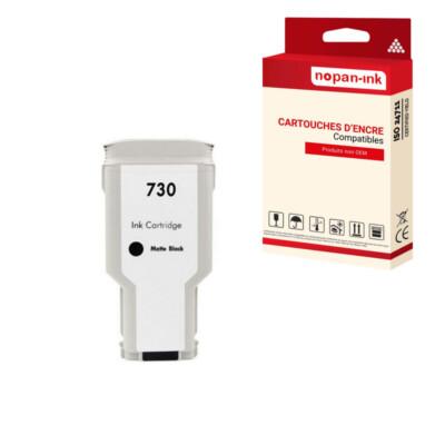 Cartouche compatible pour HP HP730 HP 730 P2V71A/P2V65A Noir Mate x 1 - NOPAN-I
