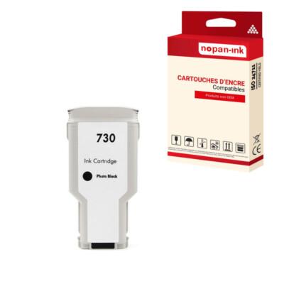 Cartouche compatible pour HP HP730 HP 730 P2V73A/P2V67A Noir Photo x 1 - NOPAN-