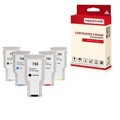 Cartouche compatible pour HP HP730 HP 730 multi-couleurs x 6 - NOPAN-INK pour