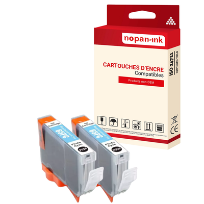 2 ENCRE pour CANON CLI65PC2 Cyan Photo