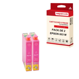 Cartouche EPSON 603 XL 603XL Magenta (Etoildmer compatible x2 NOPAN-INK