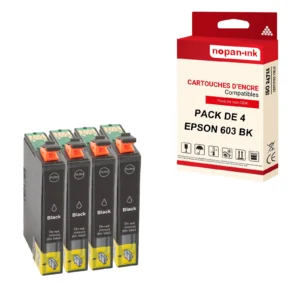 Cartouche EPSON 603 XL 603XL Noir (Etoildmer) compatible x4 NOPAN-INK