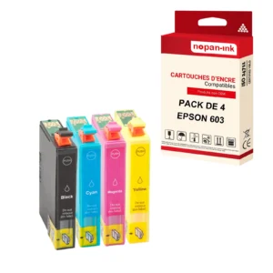 Cartouche EPSON 603 XL Noir Couleur (Etoildmer) compatible x4 NOPAN-INK