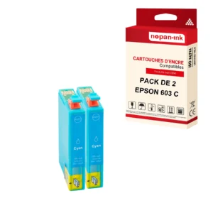 Cartouche EPSON 603 XL 603XL Cyan (Etoildmer) compatible x2 NOPAN-INK